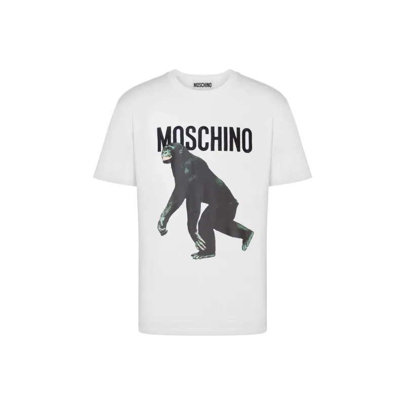 MOSCHINO Logo Printed Crewneck T Shirt-0