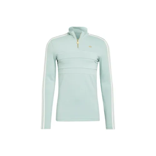Adidas Originals Zip Detailed Long-Sleeved Sweatshirt