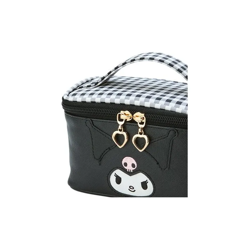 Sanrio PU Makeup Bag Women's Black-3