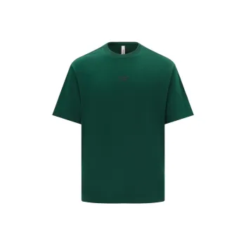 Reebok Drop Shoulder Sleeve T Shirt Unisex Dark Green
