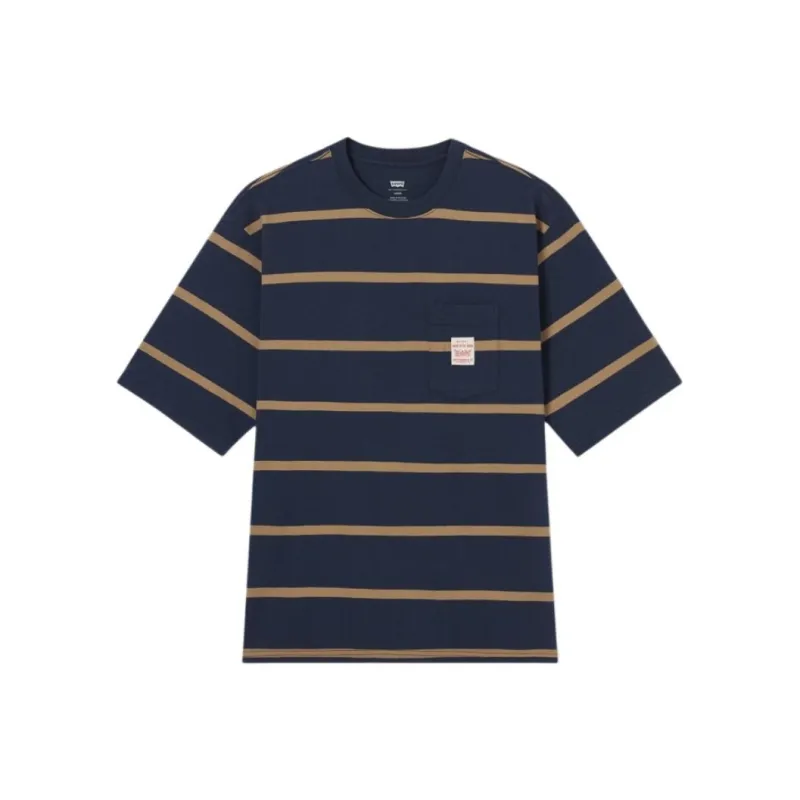 Levis T Shirts Men Navy Blue-0
