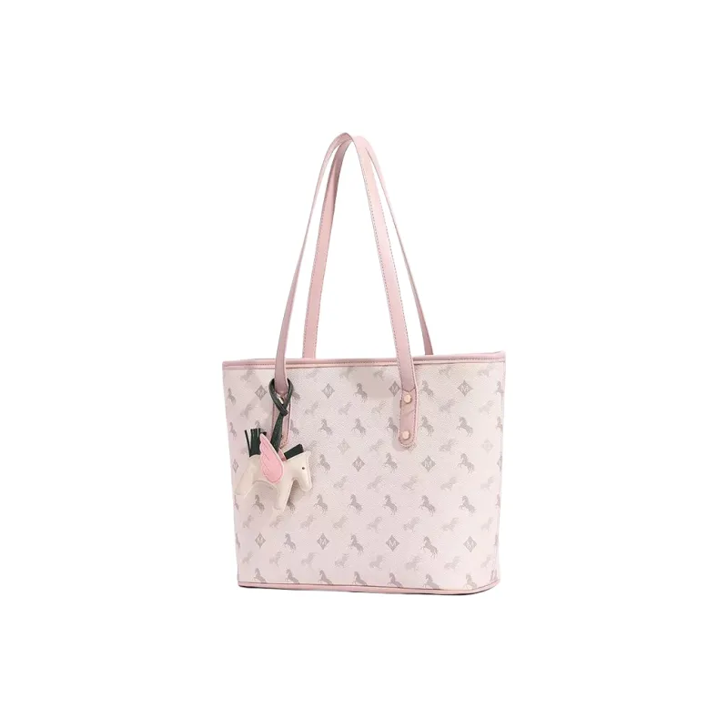 OCTSUI PU Tote Bag Shopping Bag Shoulder Bag Regular Women's Peach Pink/Nut Apricot/Dusk Black-1