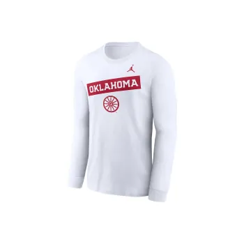 JORDAN Oklahoma Sooners 2 Hit Classic Location Men's Nike College Long Sleeve T Shirt