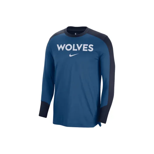 Nike x NBA Minnesota Timberwolves NikeDri Fit T Shirt Men's Blue