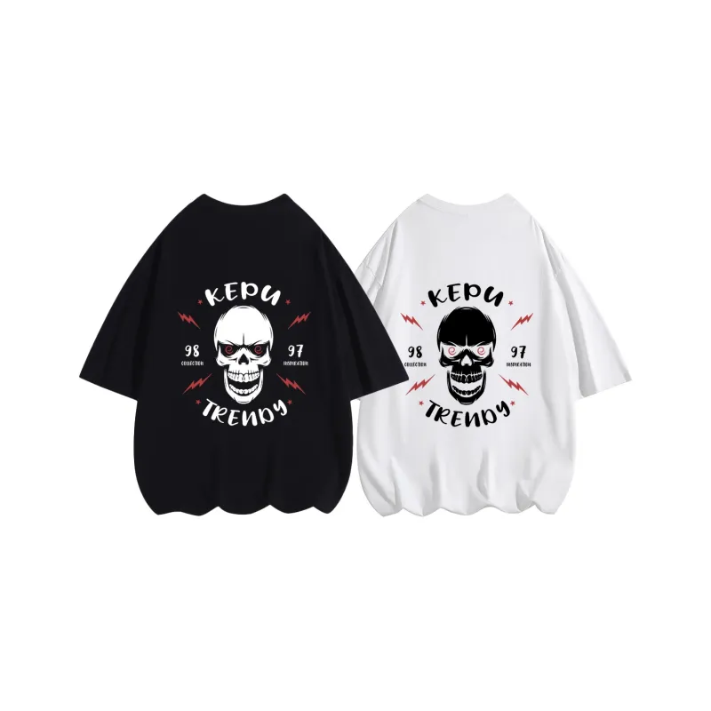 Kepu T Shirt Unisex 2 Pack 2 Pack White+White-3