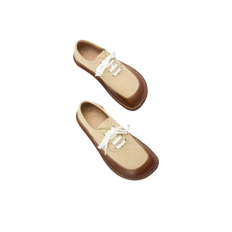 LOEWE Bay Low Top Casual Shoes Men's Beige-3