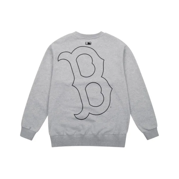 MLB Boston Red Sox Sweatshirts Unisex Gray-0