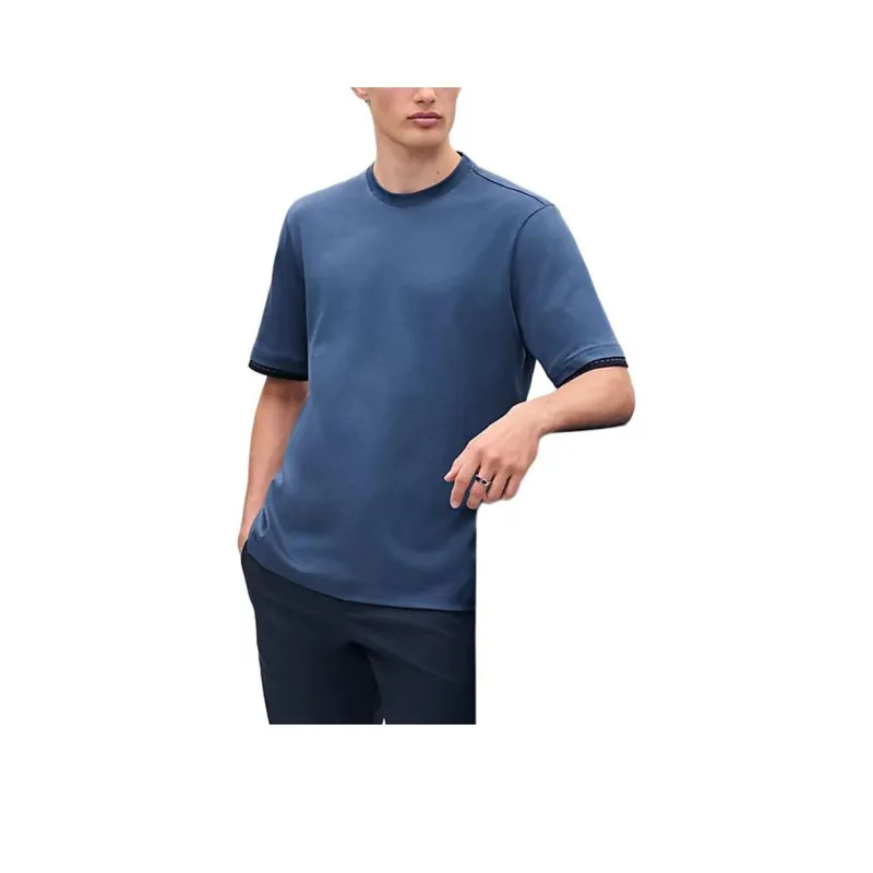 HERMES T Shirts Men Blue-0