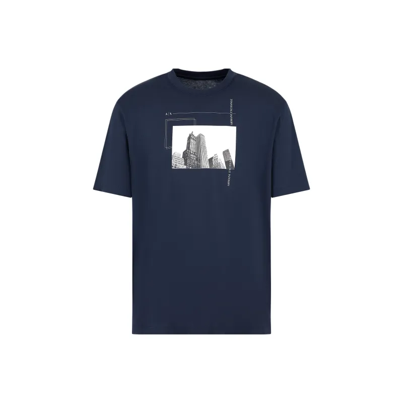 ARMANI EXCHANGE Graphic print Cotton T shirt-0