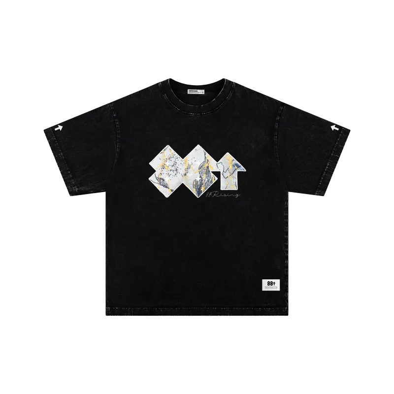 88rising Vinyl Record Collection T Shirt Unisex Jet Black-0