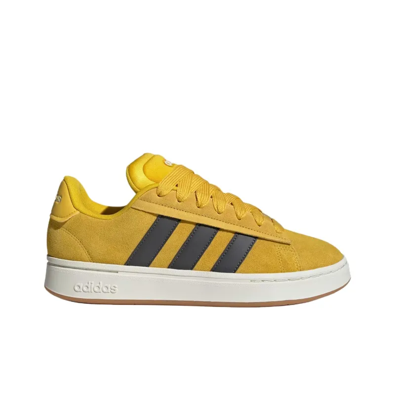 Adidas GRAND COURT ALPHA Anti Slip Wear Resistant Low Top Skateboard Shoes Men's Yellow-1