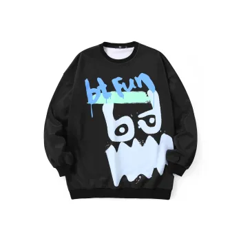 Bt Crew Neck Loose Fit Sweatshirt Unisex