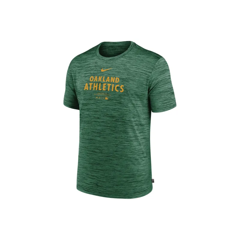 Nike Oakland Athletics Authentic Collection Practice Velocity T-Shirt Men's Green-0