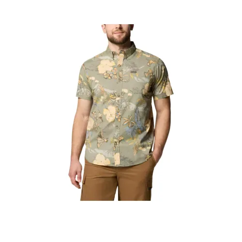 Columbia Rapid Rivers T-Shirt Men's Stone Green