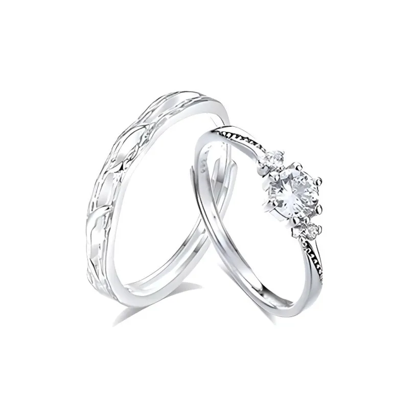Bailijin S999 Fine Silver Rings Unisex-0