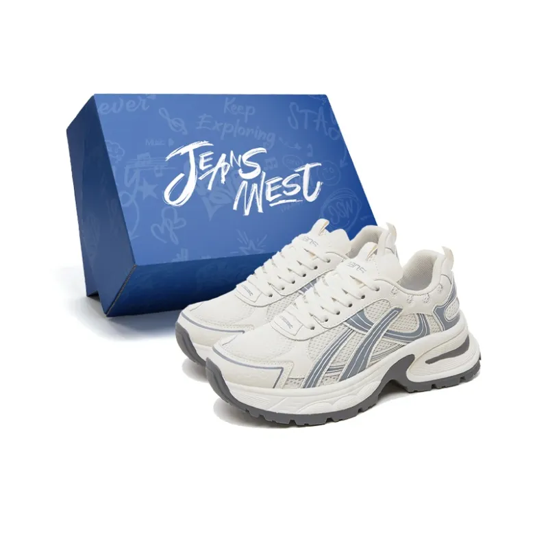 JEANSWEST Breathable Height Increase Low Top Chunky Sneakers Women's-6