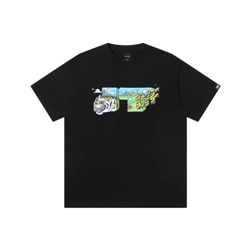 JUNGLE TIGER T Shirt Unisex Black-0