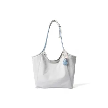 LEFF Fabric Tote Bag, Shoulder Bag Regular Women's Twilight Rain Gray, Knight Black