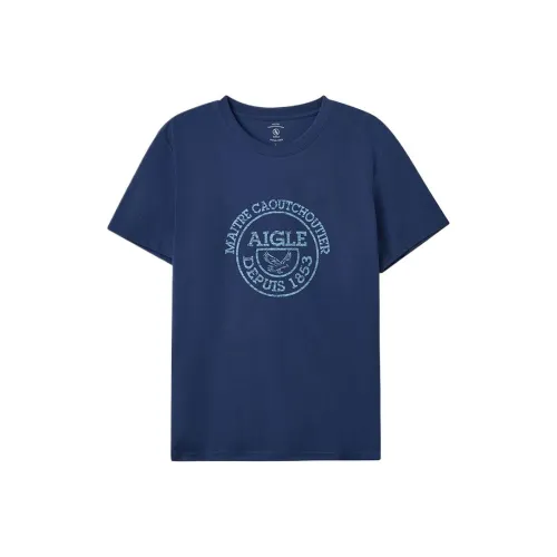 AIGLE STAMP DT T-Shirt Men's Twilight Blue