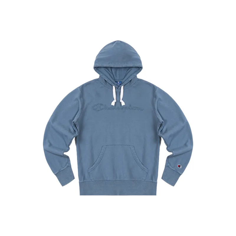 Champion Hooded Loose Fit Regular Sweatshirt Unisex Light Blue-0