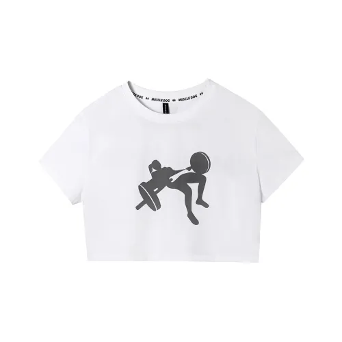 Muscle Dog T Shirts Women's