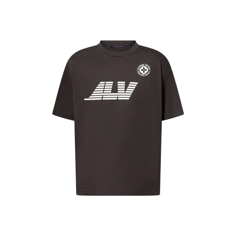 LOUIS VUITTON Washed Printed Cotton T-Shirt-0