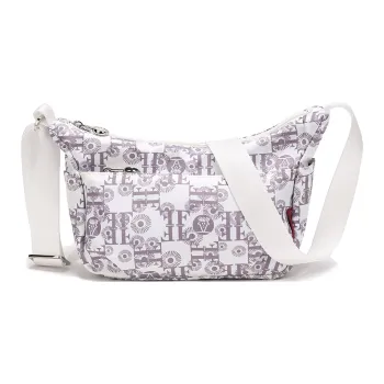 FIDO DIDO Waterproof Fabric Shoulder Bag, Crossbody Bag Small Size Women's Ecru, Blue