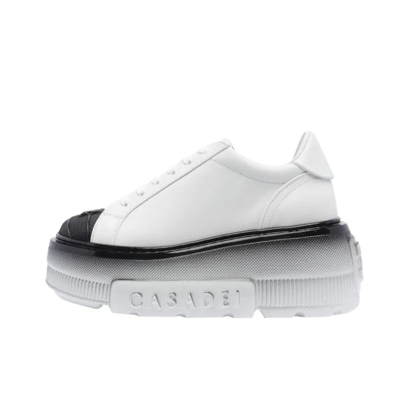 Casadei Bianco Low Top Casual Shoes Women's White-0