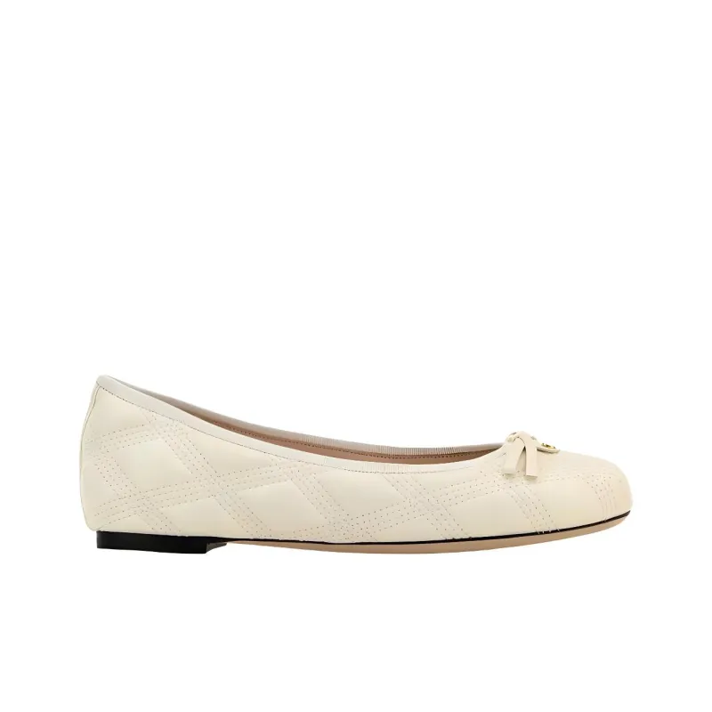 Valentino Bow Casual Single Shoes Women's Light Yellow-1