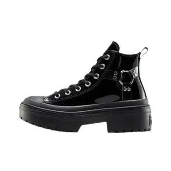 Chuck Taylor All Star Women's Converse Lugged Heel Platform High 'Black Patent' Women's