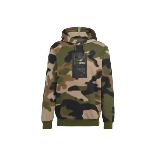 Adidas Originals Sweatshirts Men Green Camouflage
