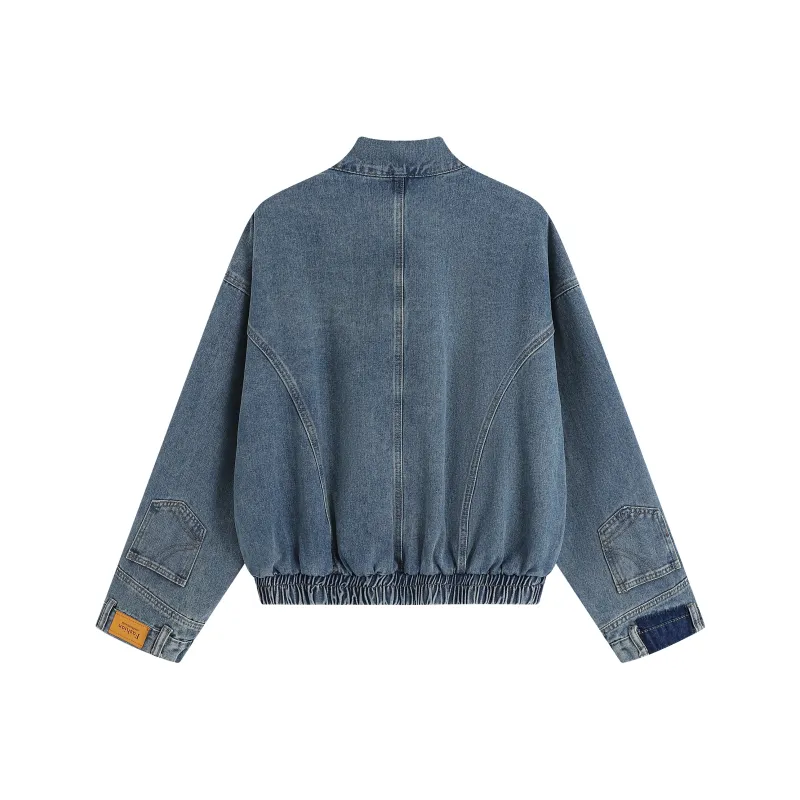 WARNING LIGHT Denim Jacket Unisex-2