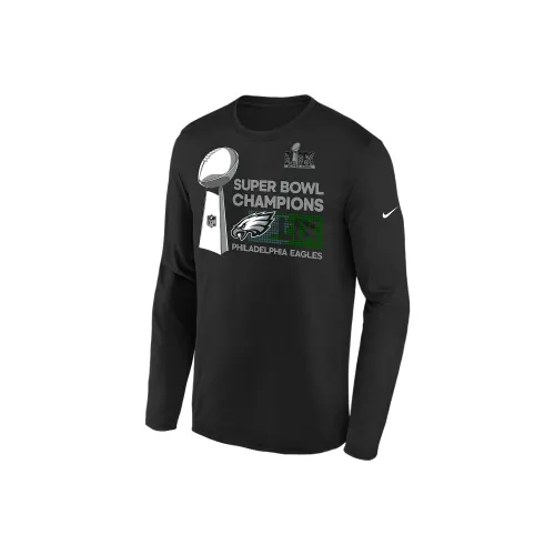 Nike Philadelphia Eagles Super Bowl Lix Champions Trophy Collection Big Kids' Nike Nfl Long Sleeve T Shirt