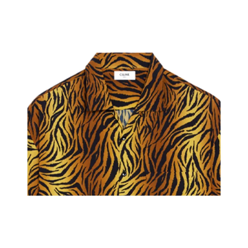 CELINE Shirts Men Brown-2