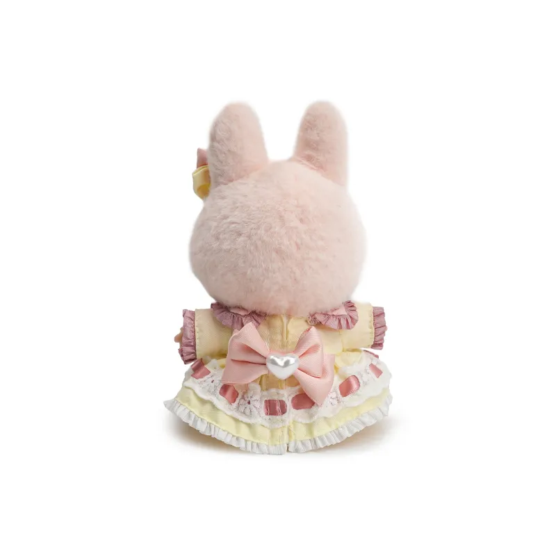 [Dress Up Doll] POP MART LABUBU THEMONSTERS Pink Princess Hang Tag Box Labubu Vinyl Sitting Party, 15cm In Height-2