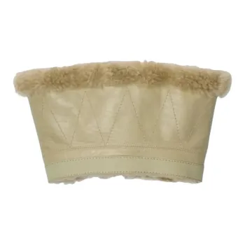 Burberry Lambswool Calfskin Scarves Women's Beige