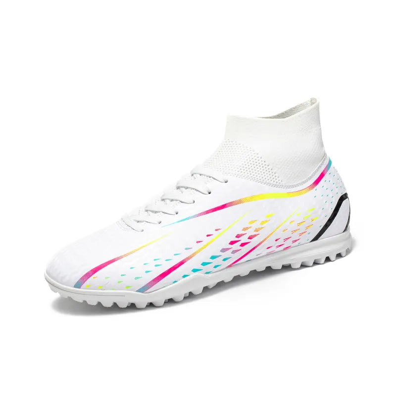 QIUTEXIONG TF Turf Artificial Ground, Indoor Slip Resistant Soccer Shoes Unisex-1
