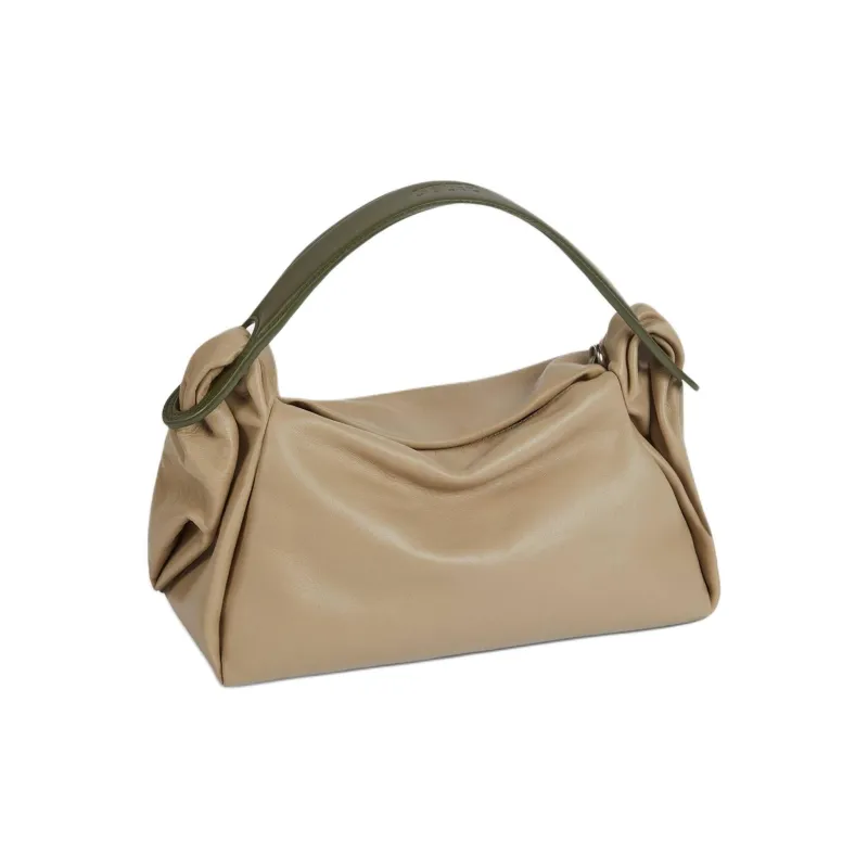KENZO Cow Leather One Shoulder Handbags Women's Beige-0
