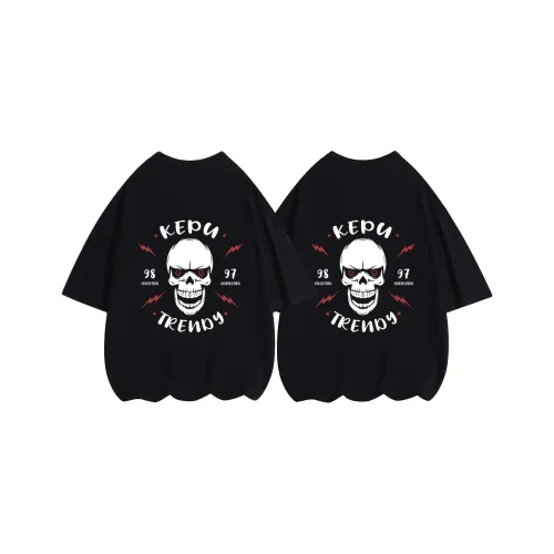 Alexander McQueen Skull Logo Printed Crewneck T Shirt