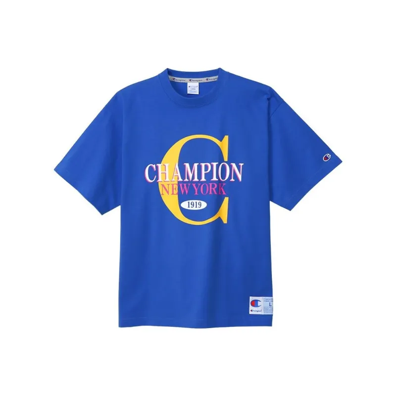 Champion T Shirt Unisex Royal Blue-0