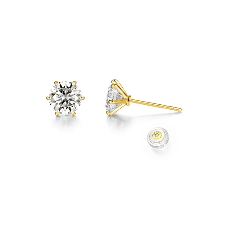 SINCE YOU 14K Gold Stud Earrings Unisex-9