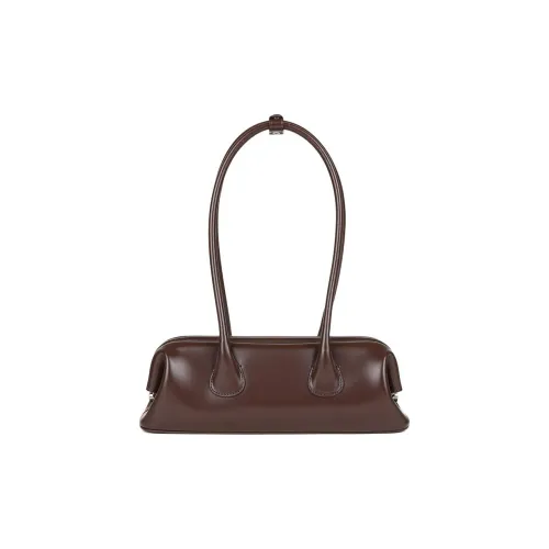 OSOI Cow Leather Shoulder Bag Mini Women's Chocolate Brown