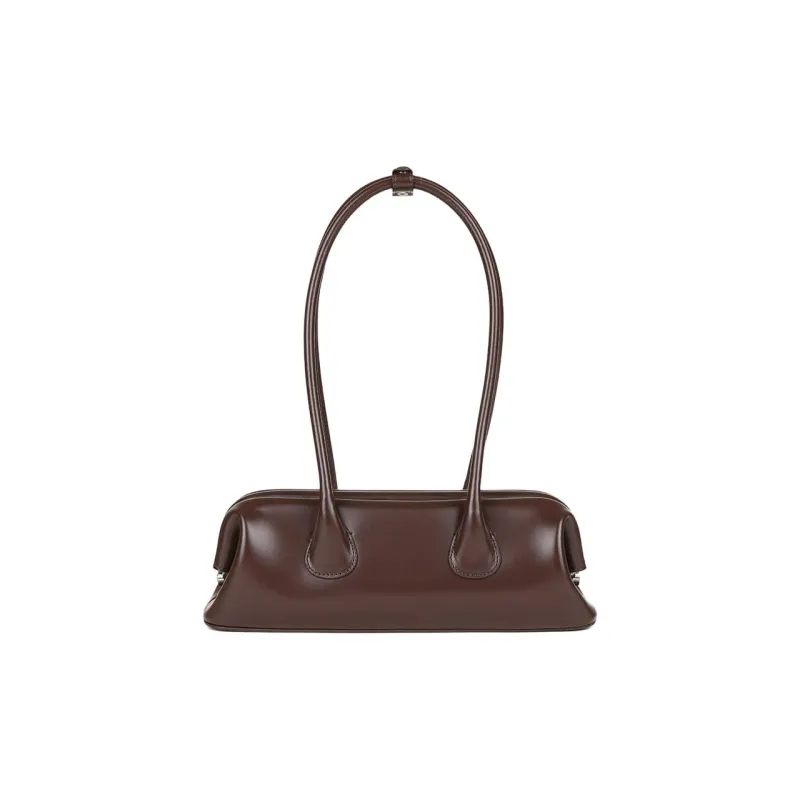 OSOI Cow Leather Shoulder Bag Mini Women's Chocolate Brown-0