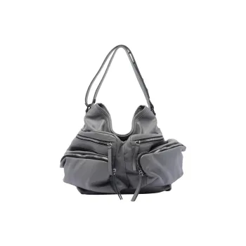 Vic Matie Calfskin Crossbody Bag, Shoulder Bag Women's Gray