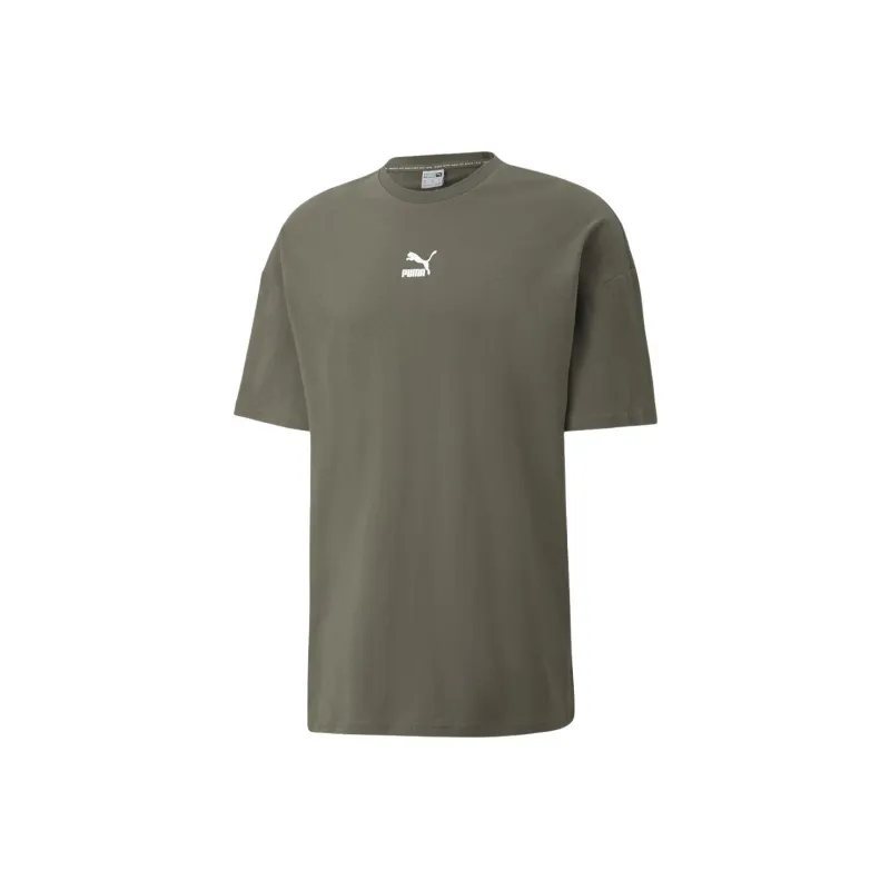 PUMA T Shirts Men Olive-0