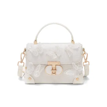 CLEVER& KETCH PU Box Bag Handbags Women's White/Pink