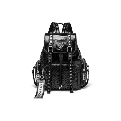 CLEVER& KETCH PU Backpacks Backpack Regular Unisex Black/Gray