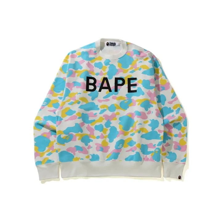 Bape New Multi Camo Bape Relaxed Crewneck-1