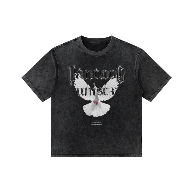 YIMAI T Shirts Men Black-0