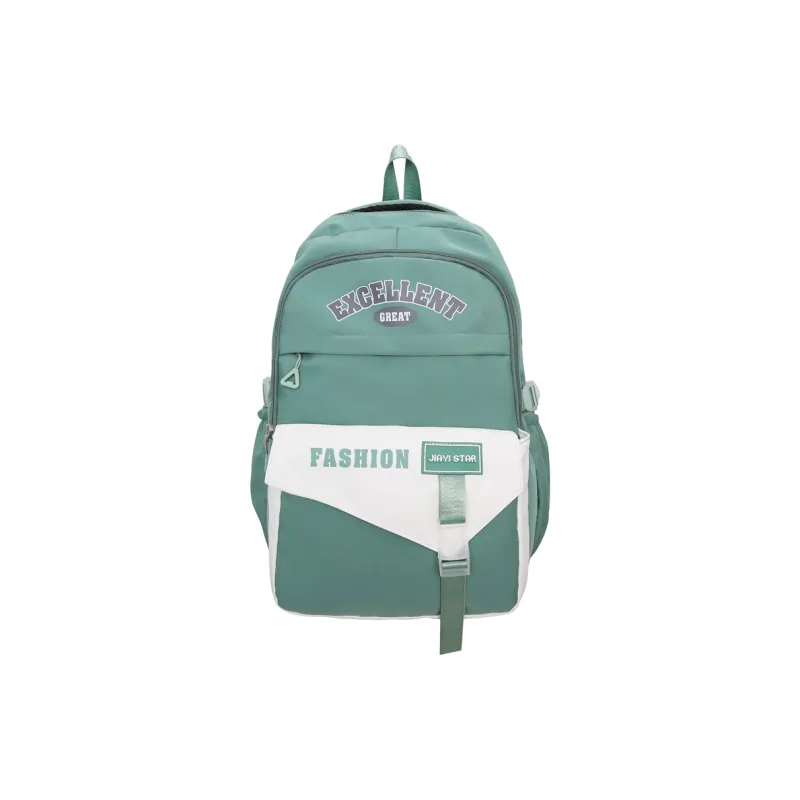 Yalu Nylon Backpack Unisex Black/Orange Red/Coffee/Green/Blue/Pink-13